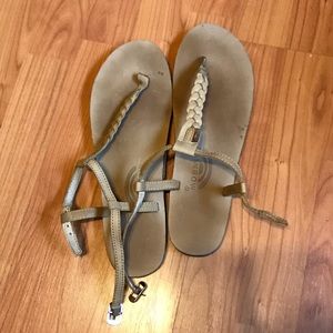 Rainbow T strap Sandals
